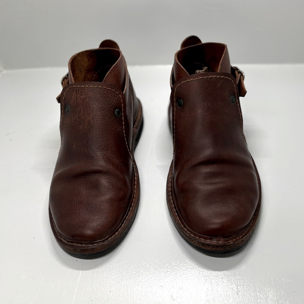 Men's handmade Argentinian Brown Leather boots size 10.5 - Picture 3 of 7